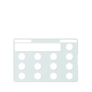 Keyguard SC Mini, Snap, 3X3 Round Voc. Grid/4X4 Tot. Grid W/AA, Insert Only