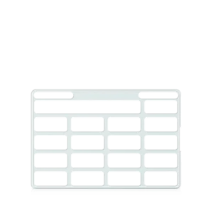 Keyguard SC Mini, Snap, Aphasia, 4X3 Voc. Grid/5X4 Total Grid W/AA, Insert Only